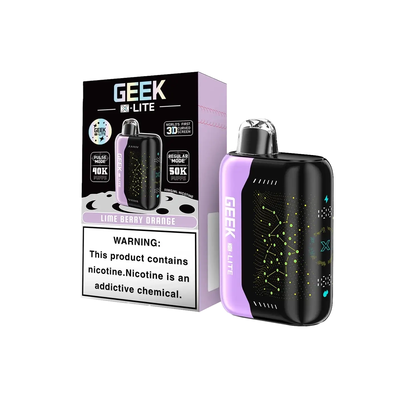 Geek X-Lite 50K Puffs Lime Berry Orange