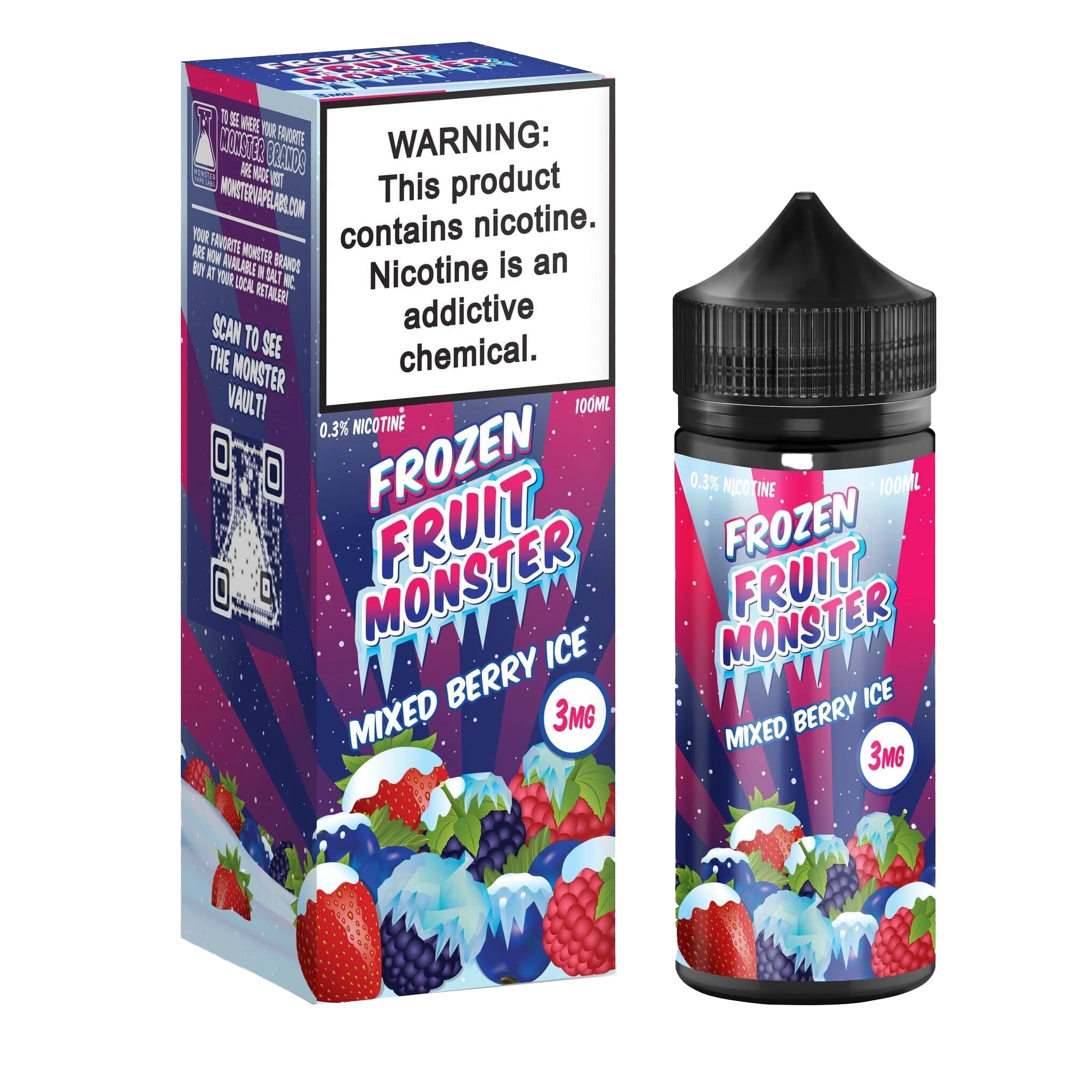 Fruit Monster Freebase Mixed Berry Ice