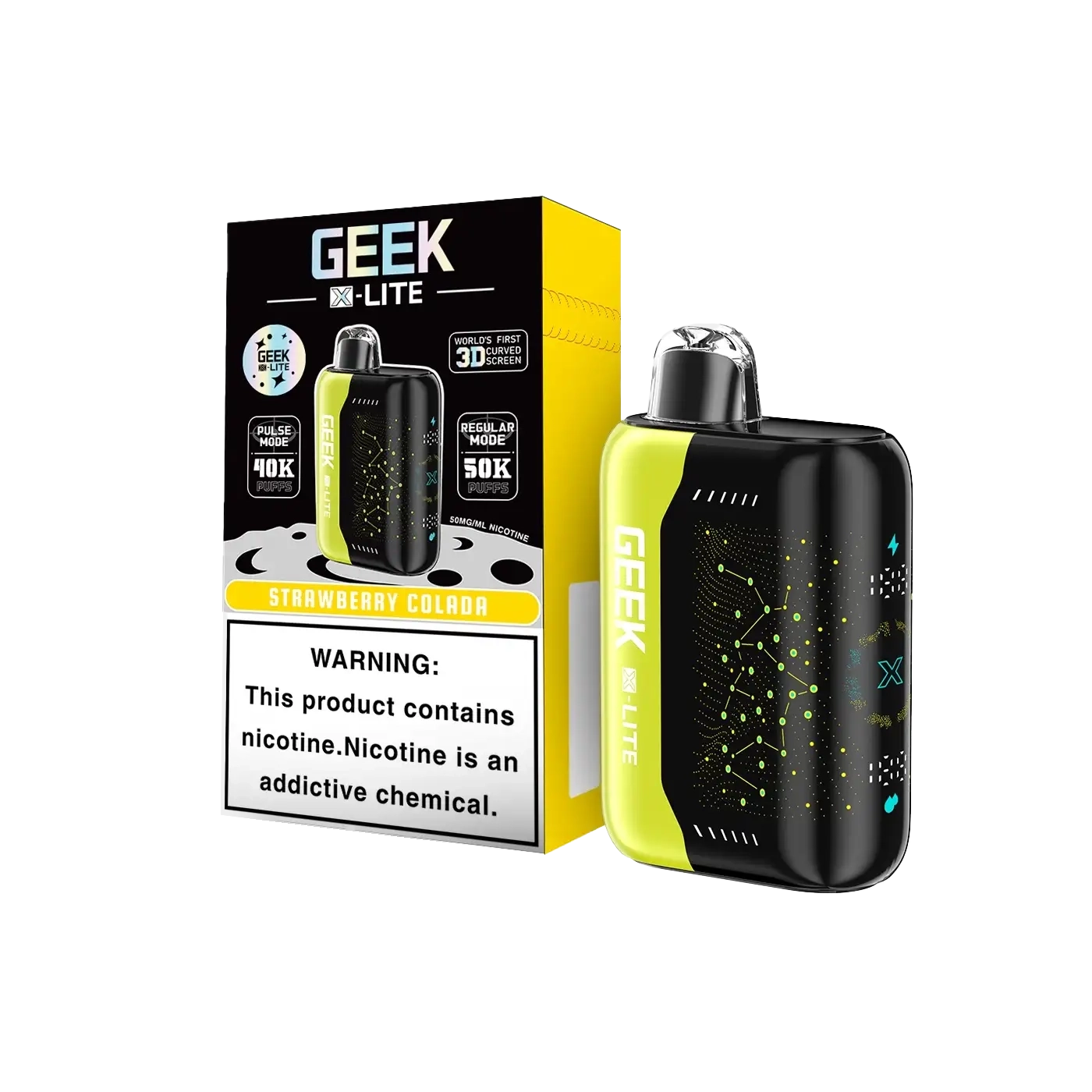 Geek X-Lite 50K Puffs Strawberry Colada