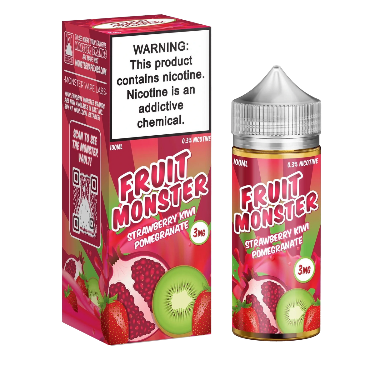Fruit Monster Freebase Strawberry Kiwi Pomegranate
