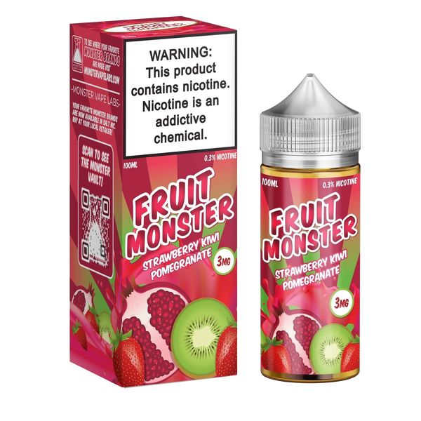 Fruit Monster Freebase Strawberry Kiwi Pomegranate