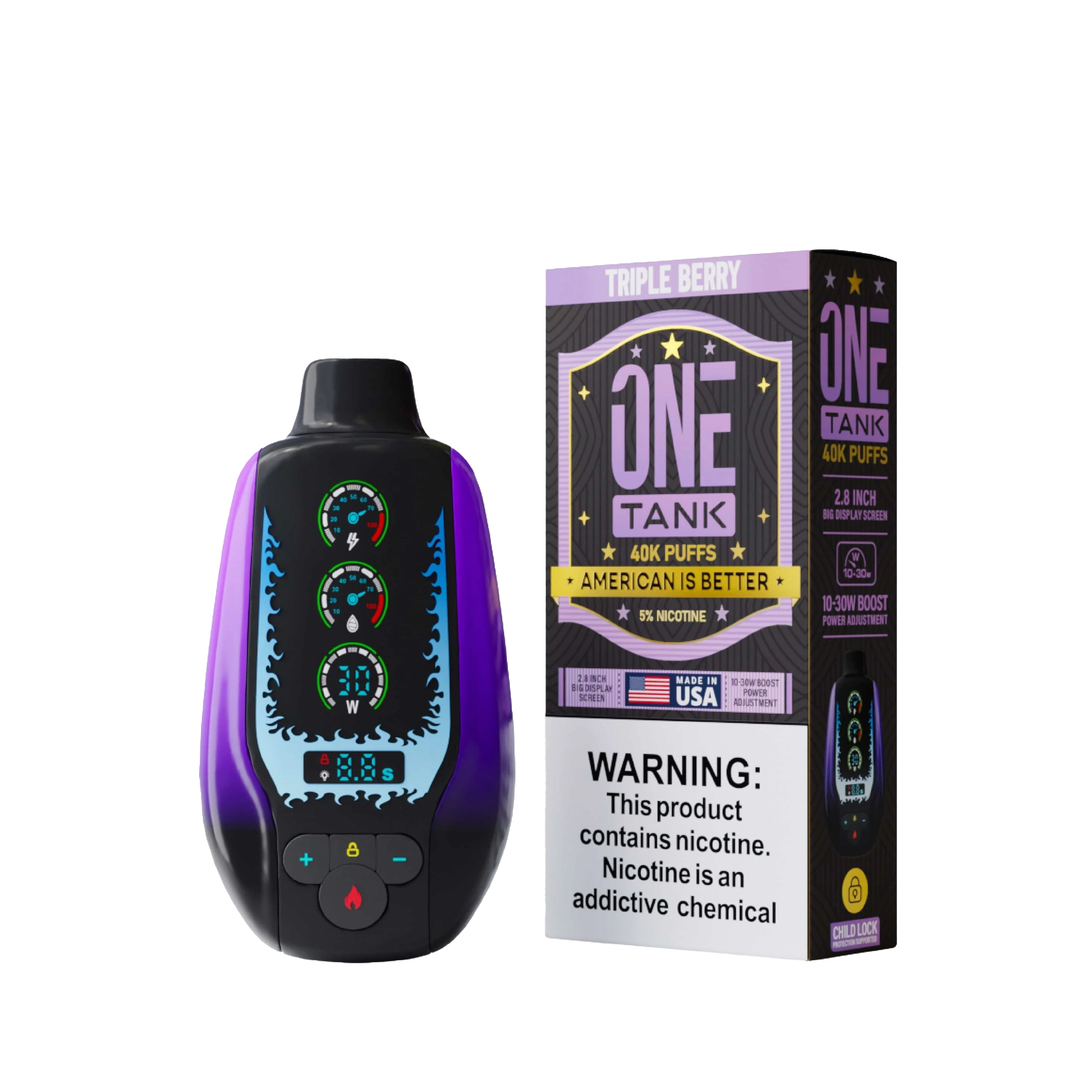 One Tank 40K Disposable Vape Tripple Berry